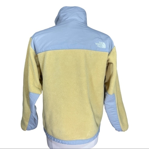 North Face 90s Y2K Denali Yellow and Grey Fleece Jacket - Picture 2 of 2